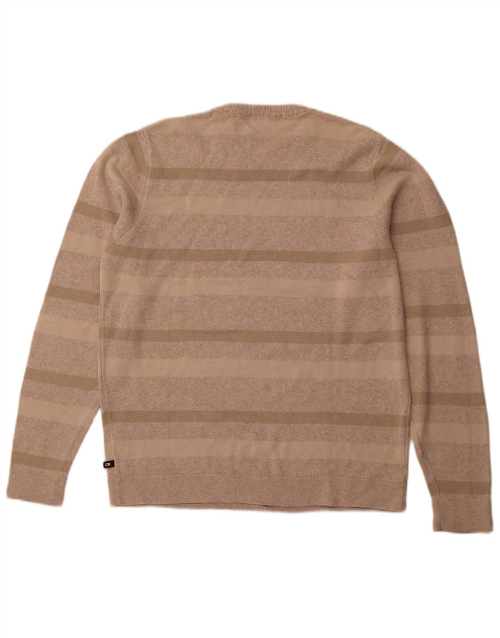Marks & Spencer Herre sweater med rund hals, medium beige bomuld
