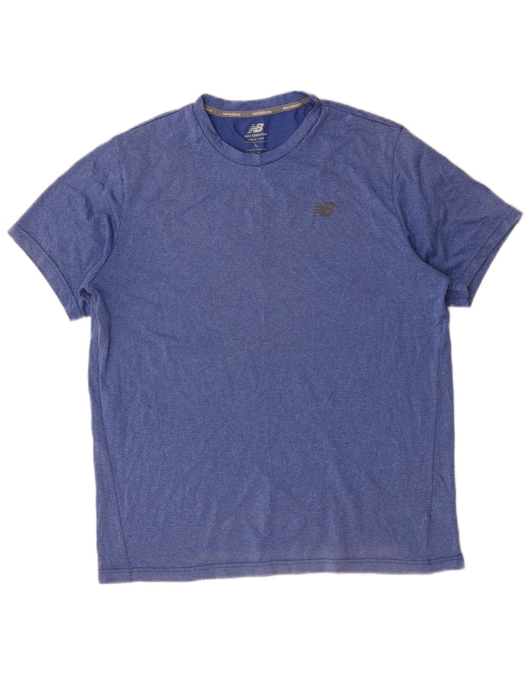 New Balance Herre T-Shirt Top Stor Blå Polyester