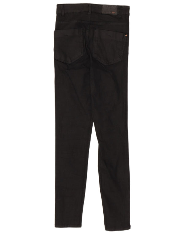 Zara Dame Skinny Jeans EU 36 XS W26 L26 Sort Bomuld