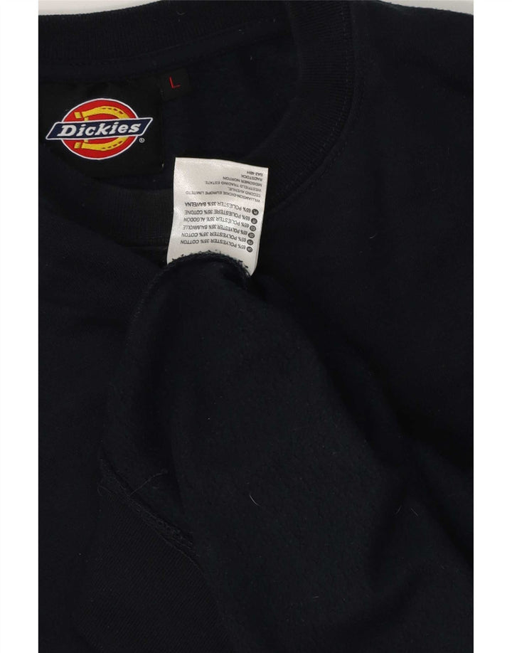 Dickies Herre Sweatshirt Jumper Large Navy Blue Polyester