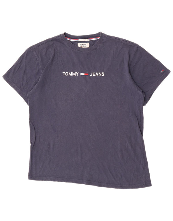 Tommy Hilfiger Herre Regular Fit Grafisk T-Shirt Top Small Navy Blue