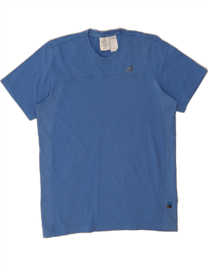 ADIDAS Mens T-Shirt Top Medium Blue Cotton Vintage Adidas and Second-Hand Adidas from Messina Hembry 