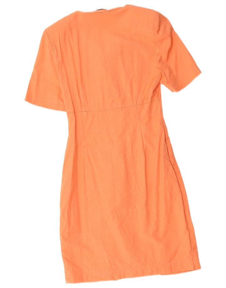 Vintage dameskedekjole UK 10 Small Orange
