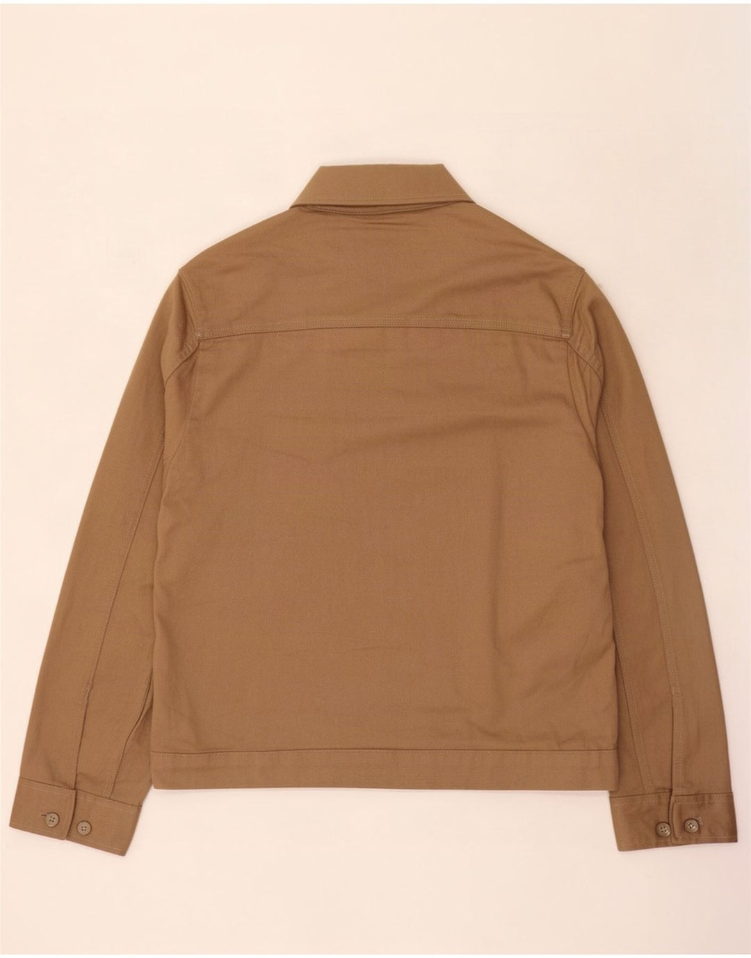 Zara Herre Utility Jacket UK 40 Large Beige Cotton