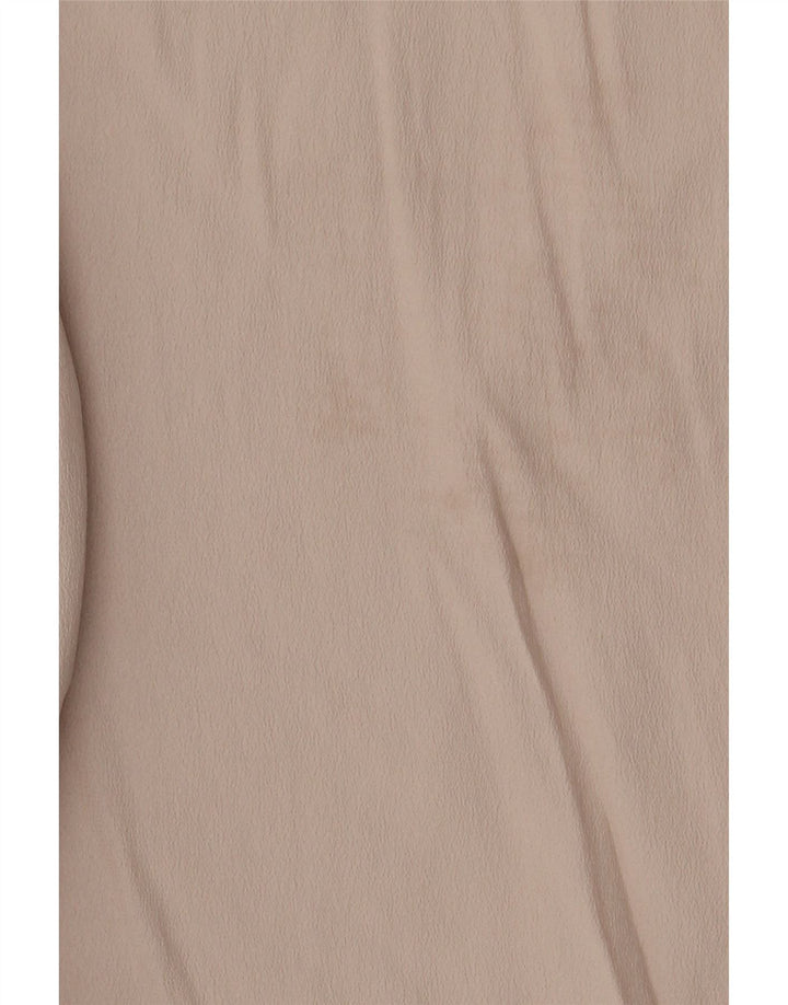 Marella Dame Hætte ærmeløs bluse Top UK 12 Medium Beige