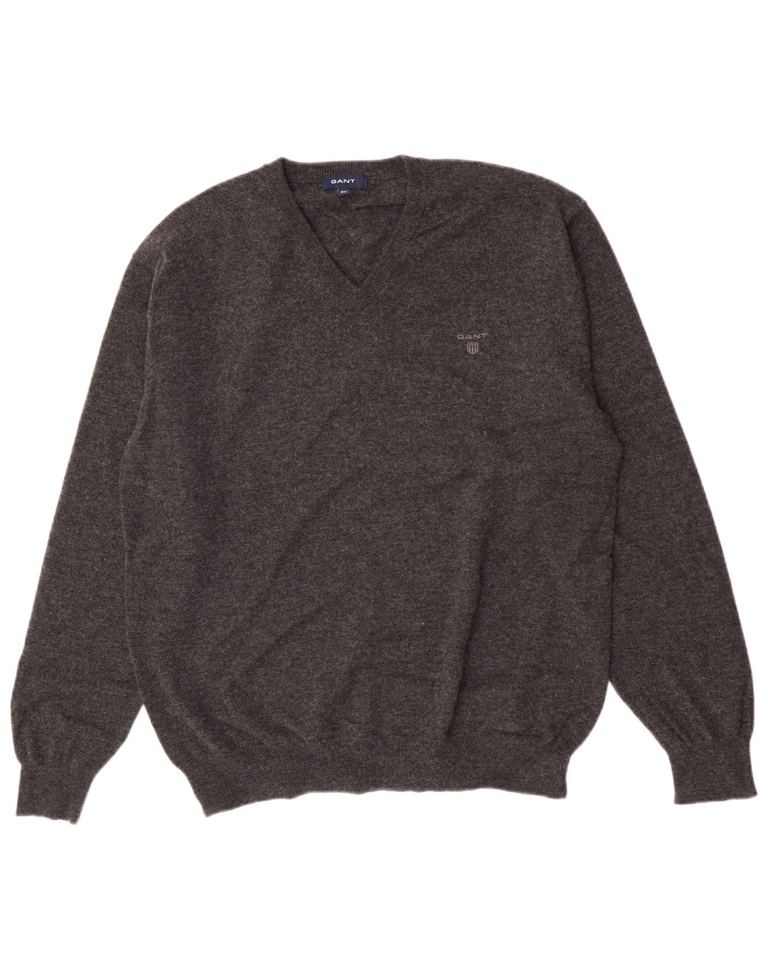 Gant Herre V-hals sweater 2XL Grå lammeuld