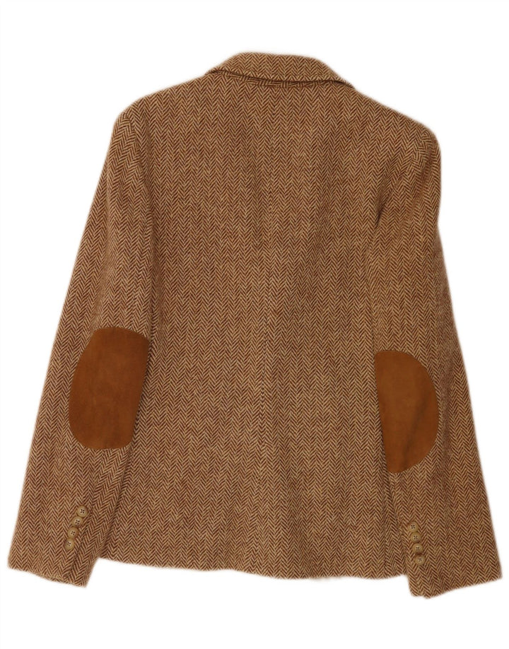 Ralph Lauren Dame 2-knaps blazerjakke US 4 lille brun sildeben
