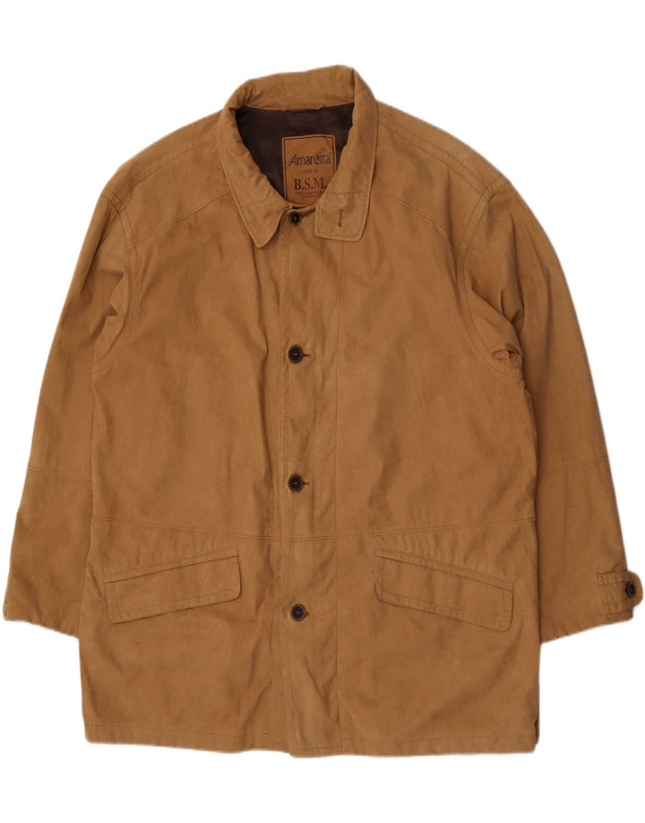 B.S.M Herre Overfrakke UK 48 4XL Beige Nylon