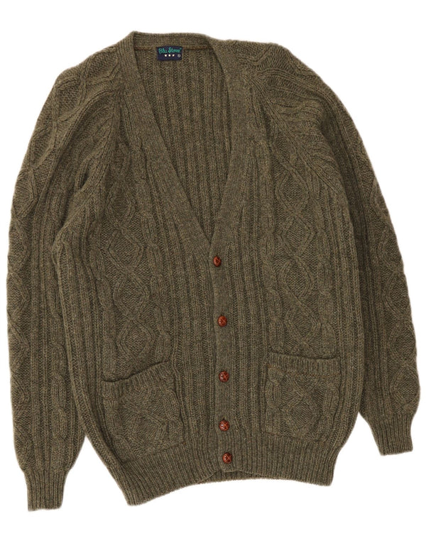 Vintage herre cardigan sweater XL Grøn New Wool