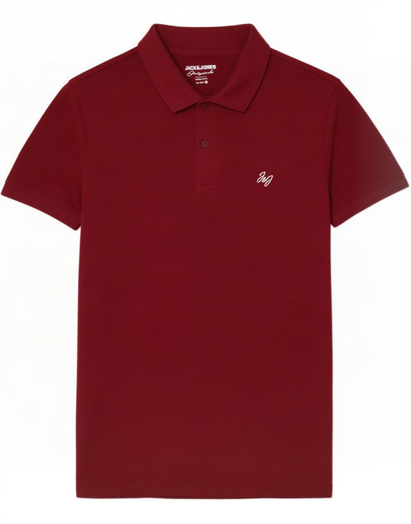 Jack & Jones Poloshirt til mænd Small Bourgogne Cotton