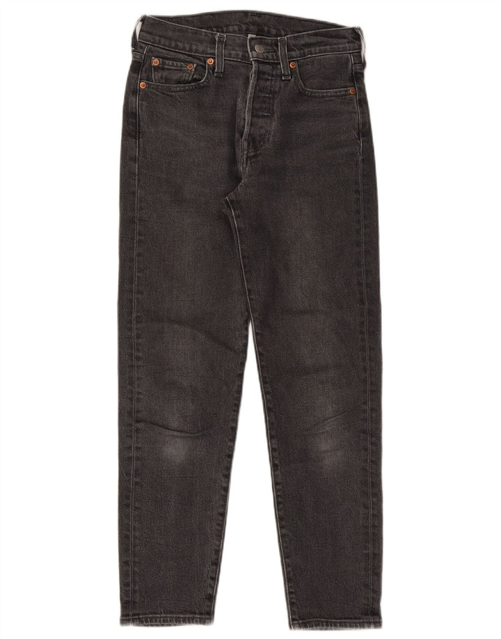 Levi's koniske jeans til kvinder W26 L26 sort bomuld