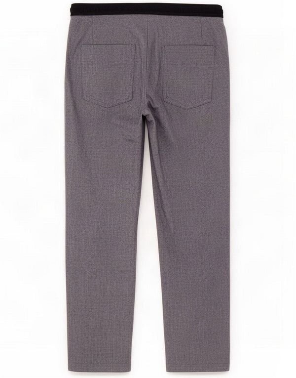 Zara Womens High Waist Tapered Chino Trousers XL W32 L27 Blue Pinstripe