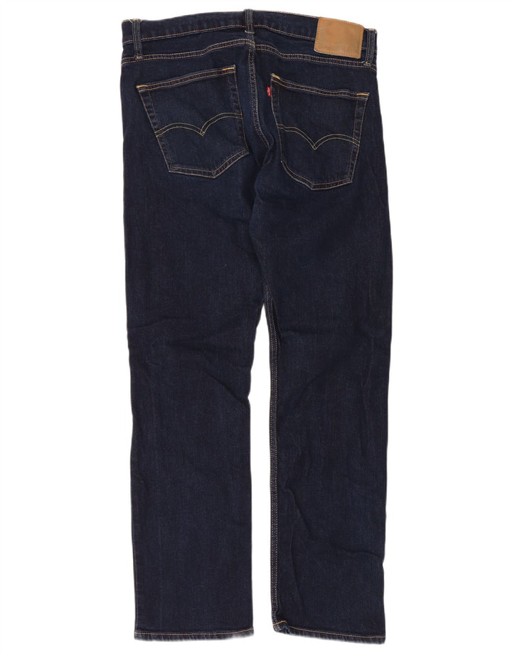 Levi's Herre 551 Straight Jeans W36 L32 Marineblå Bomuld