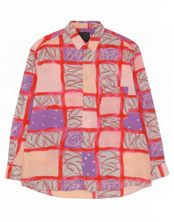 Blue Bass Mens Shirt XL Multicoloured Patchwork