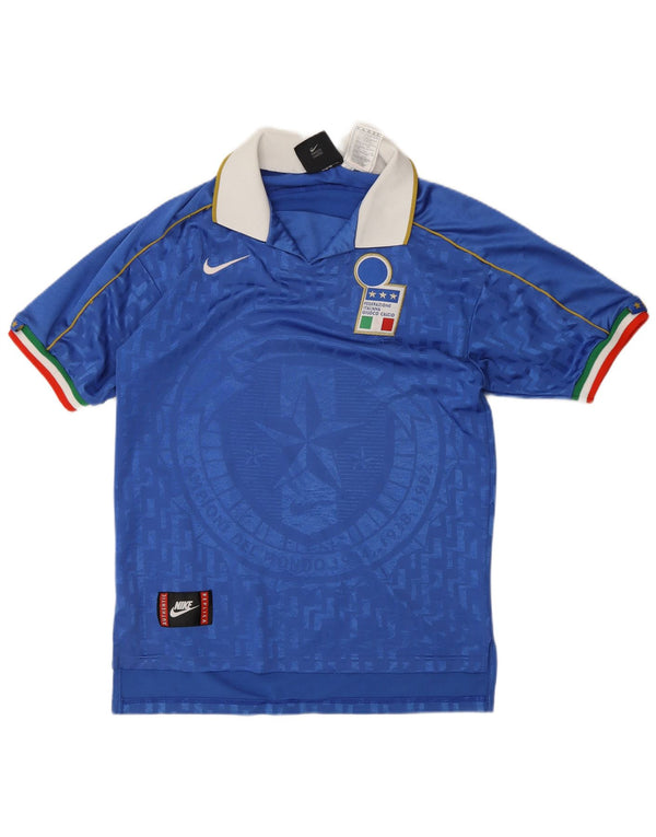 Nike Herre Italien Fodbold Hjem 1994-1996 Fodboldtrøje Lille blå polyester