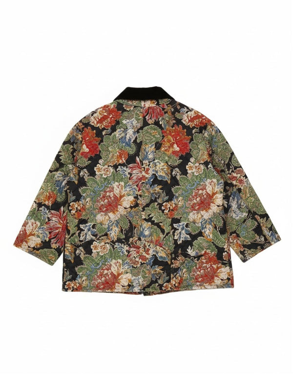 Damart Quiltet jakke til kvinder EU 46/48 XL Flerfarvet blomsterpolyester