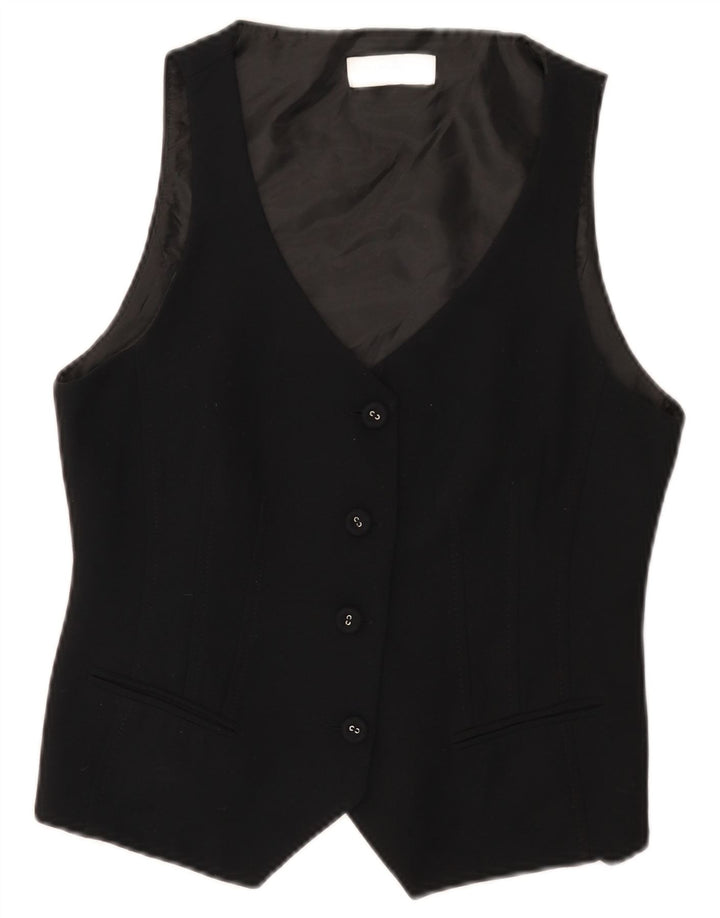 Wallis Petite vest for kvinder UK 12 Medium Sort Polyester