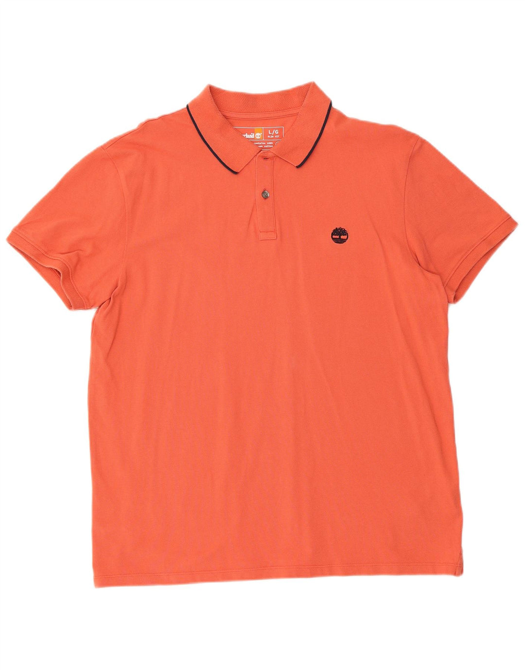 Timberland Herre Slim Fit Polo Shirt Stor Orange Bomuld