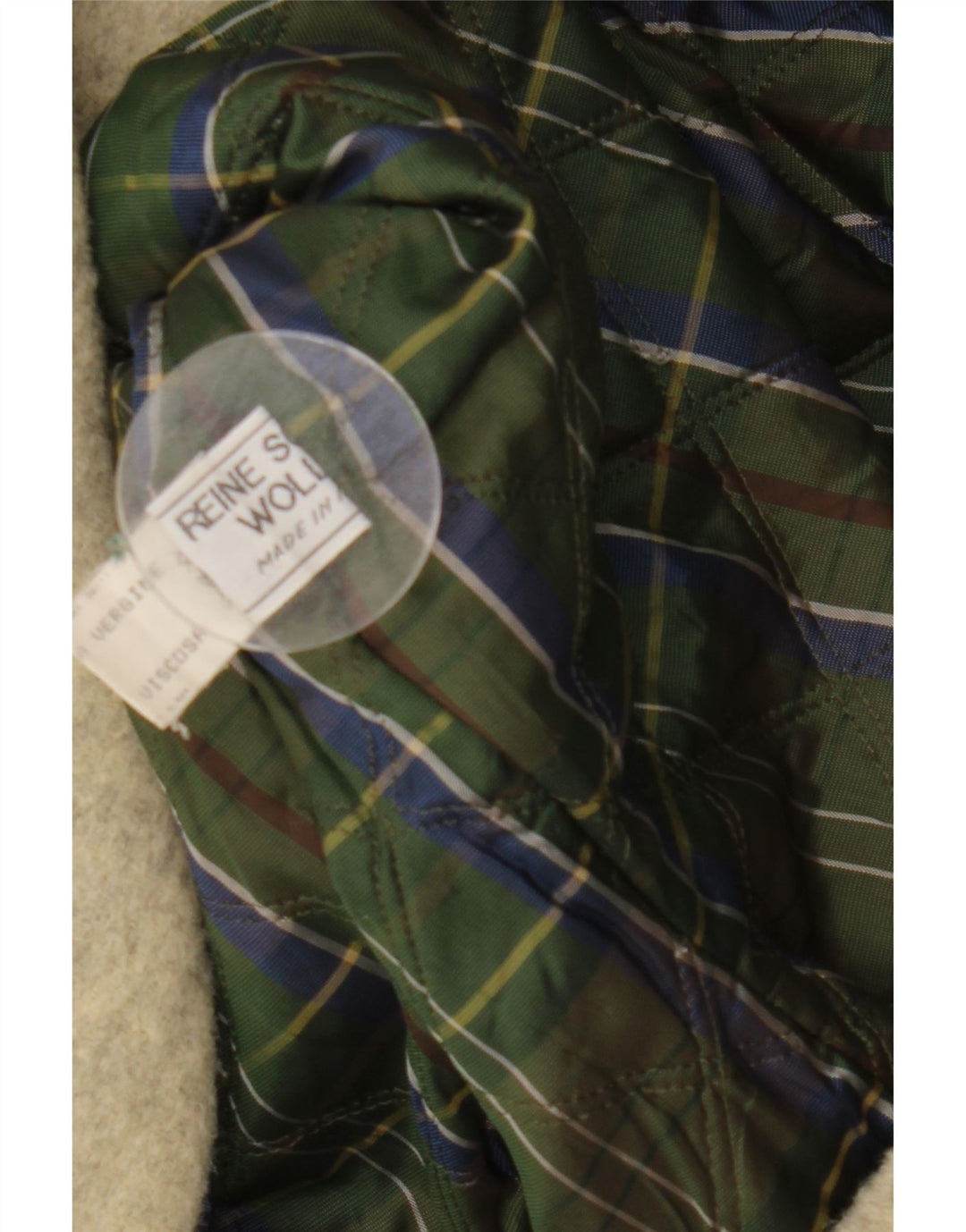 Reine Wolle Dame Hooded Duffel Coat IT 56 3XL Grå Uld