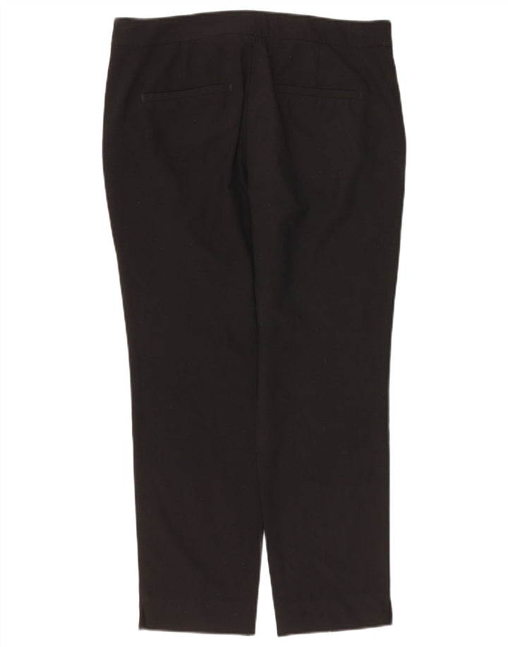 Zara Dame Slim Chino Bukser EU 38 Small W28 L26 Sort Polyester