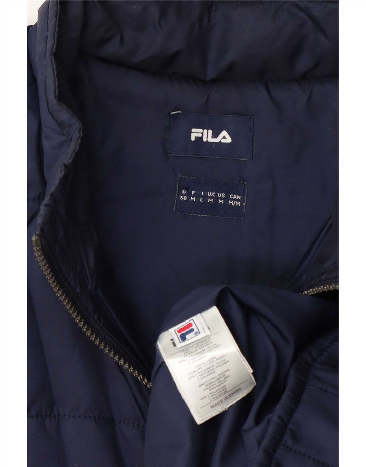Fila Polstret Herrejakke UK 38 Medium Navyblå Polyamid