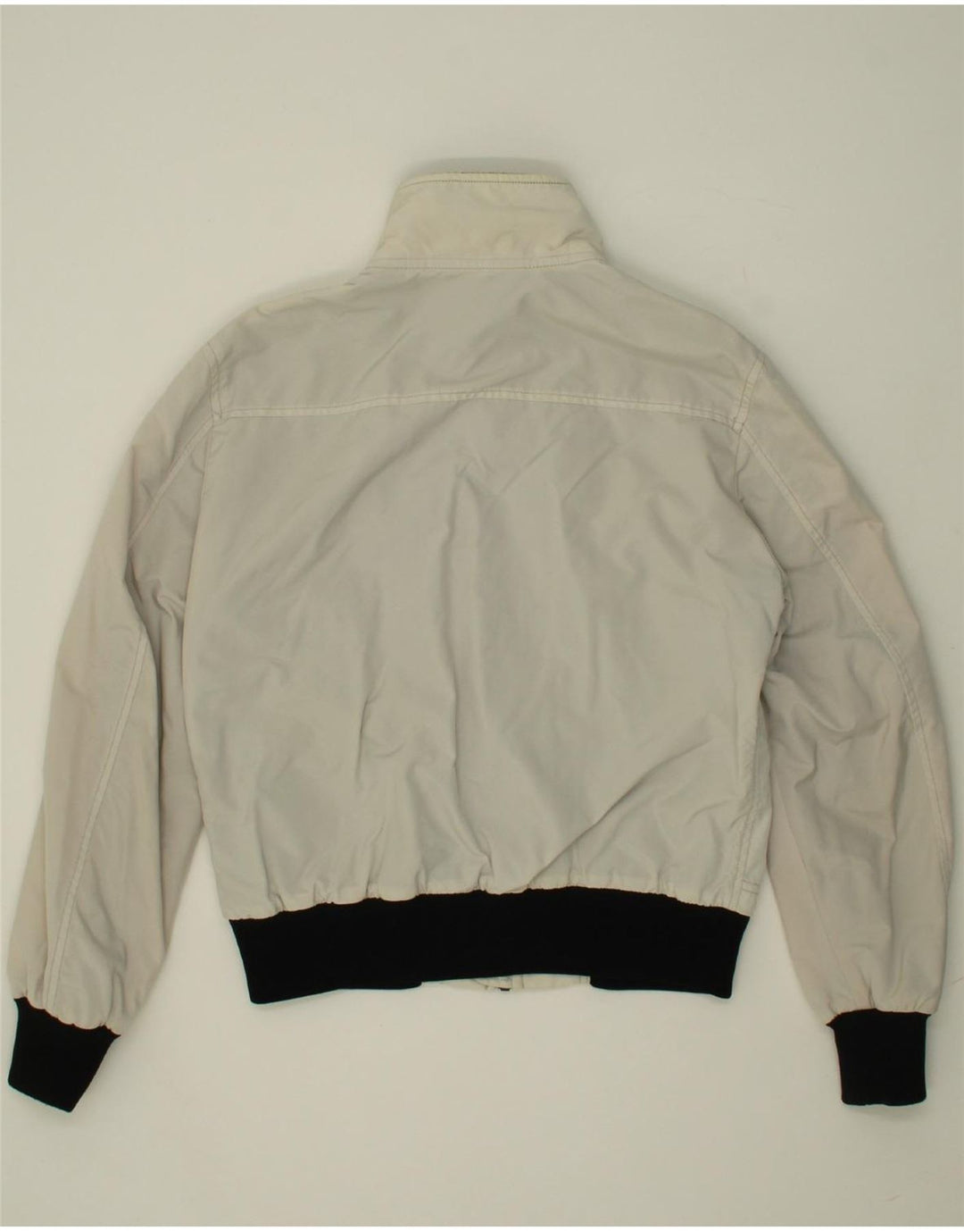 REFRIGIWEAR Womens Rain Jacket UK 16 Large Off White Nylon Vintage Refrigiwear and Second-Hand Refrigiwear from Messina Hembry 