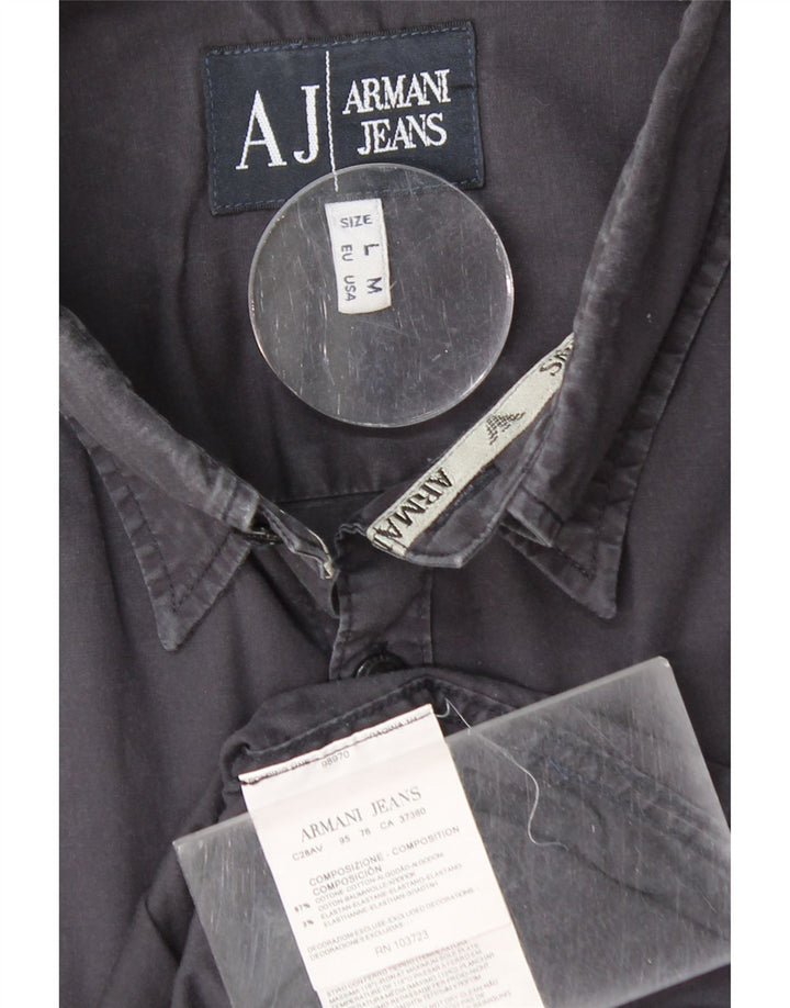 ARMANI JEANS Herreskjorte Medium Navyblå Bomuld