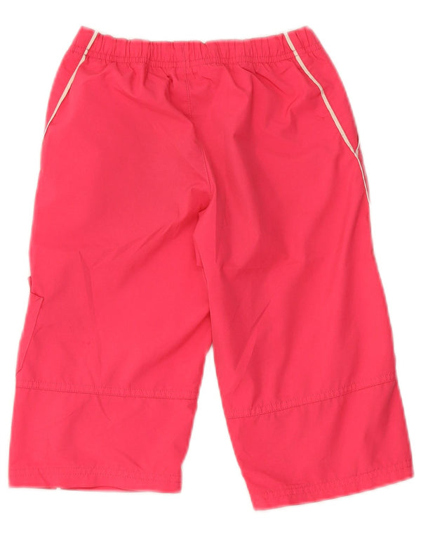 Nike Girls Bermuda Sport Shorts 7-8 år Large Pink Polyester