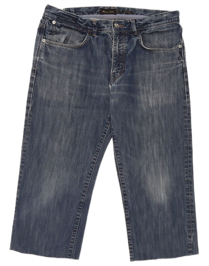 Massimo Dutti Herre Capri Jeans EU 42 Large W32 L20 Blå Bomuld