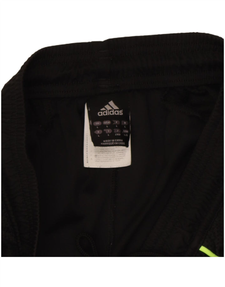 Adidas Herre Climacool Sports Shorts Large Black Colourblock Polyester