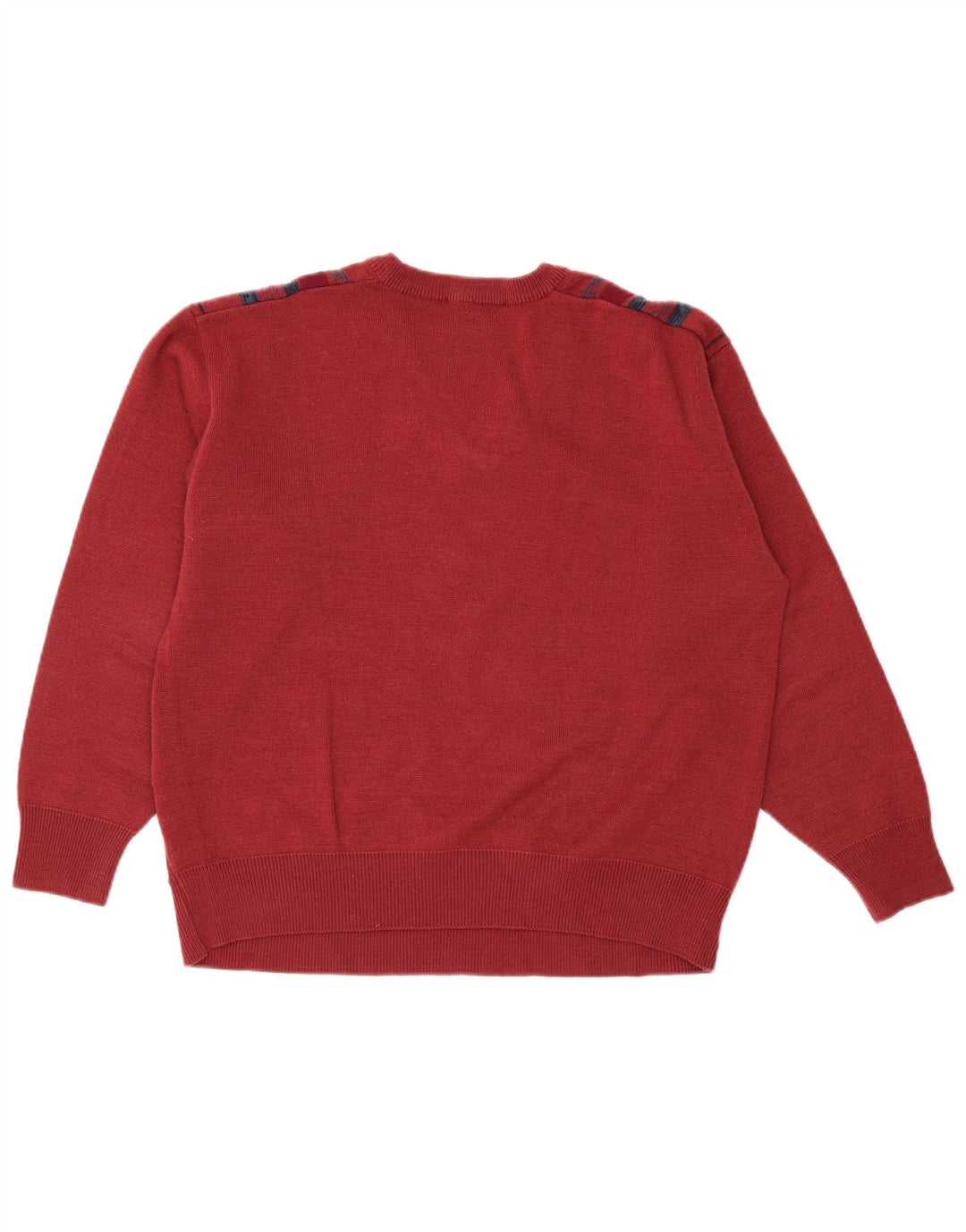 GABICCI Dame Oversized V-hals sweater UK 10 Lille rød stribet