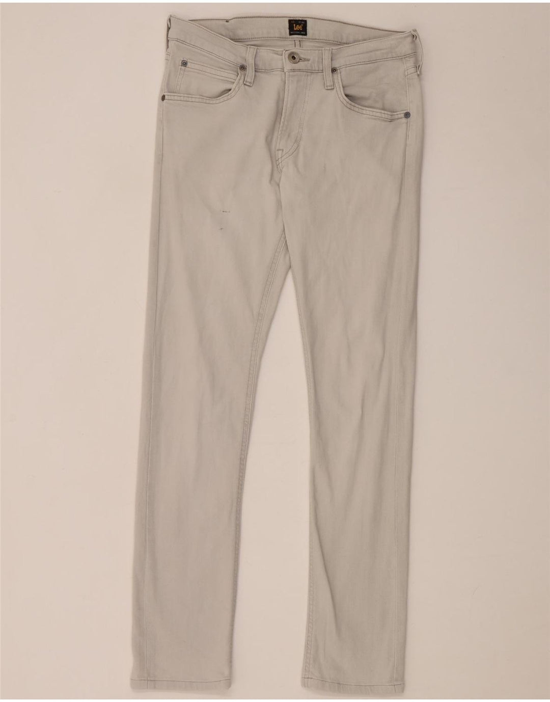 Lee Dame Luke Slim Jeans W29 L30 Grå Bomuld