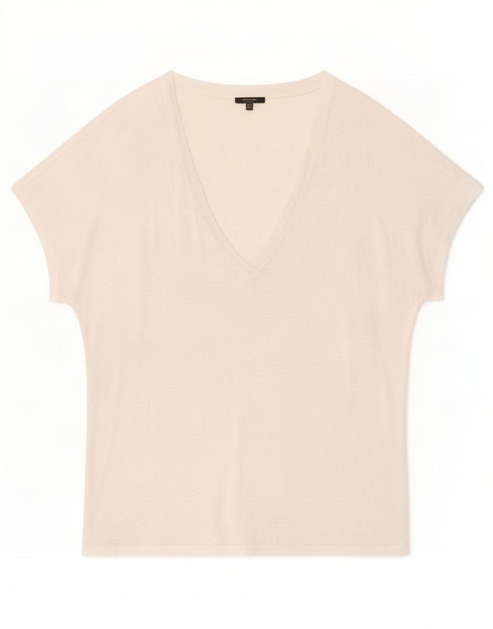 Massimo Dutti Dame T-Shirt Top UK 14 Medium White