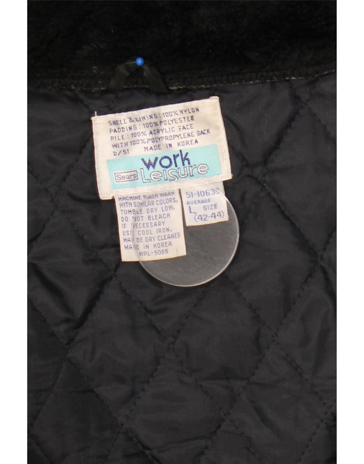 Sears Work Leisure Herre Hætte Ski Jumpsuit Stor Sort Nylon