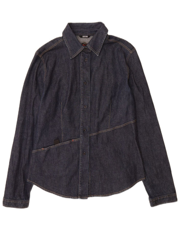 Killer Loop Dame Denim Shirt UK 8 Small Navy Blue