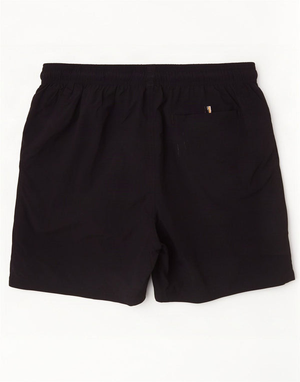 Hugo Boss Herre grafiske svømmeshorts Medium Sort Polyamid