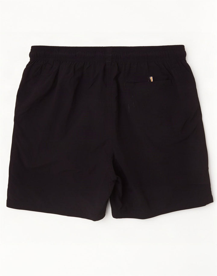 Hugo Boss Herre grafiske svømmeshorts Medium Sort Polyamid