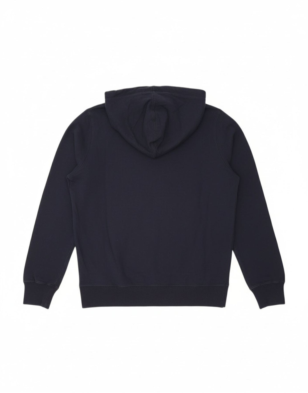 CONVERSE Mens Graphic Hoodie Jumper Small Navy Blue Cotton