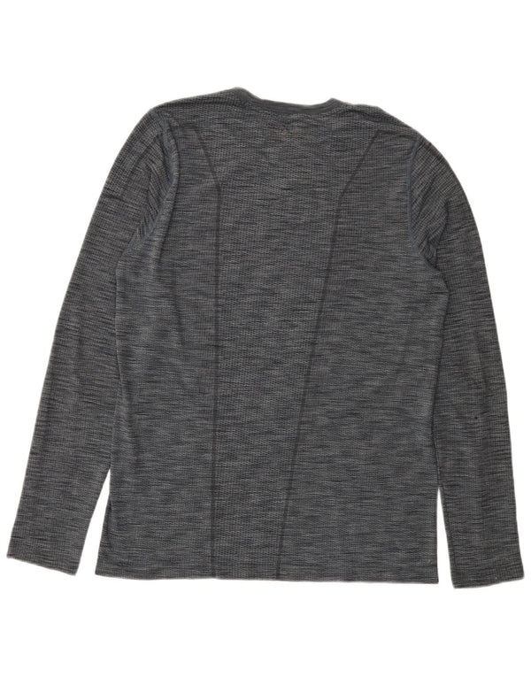 Under Armour Herre Heat Gear Top Langærmet Medium Grey Flecked
