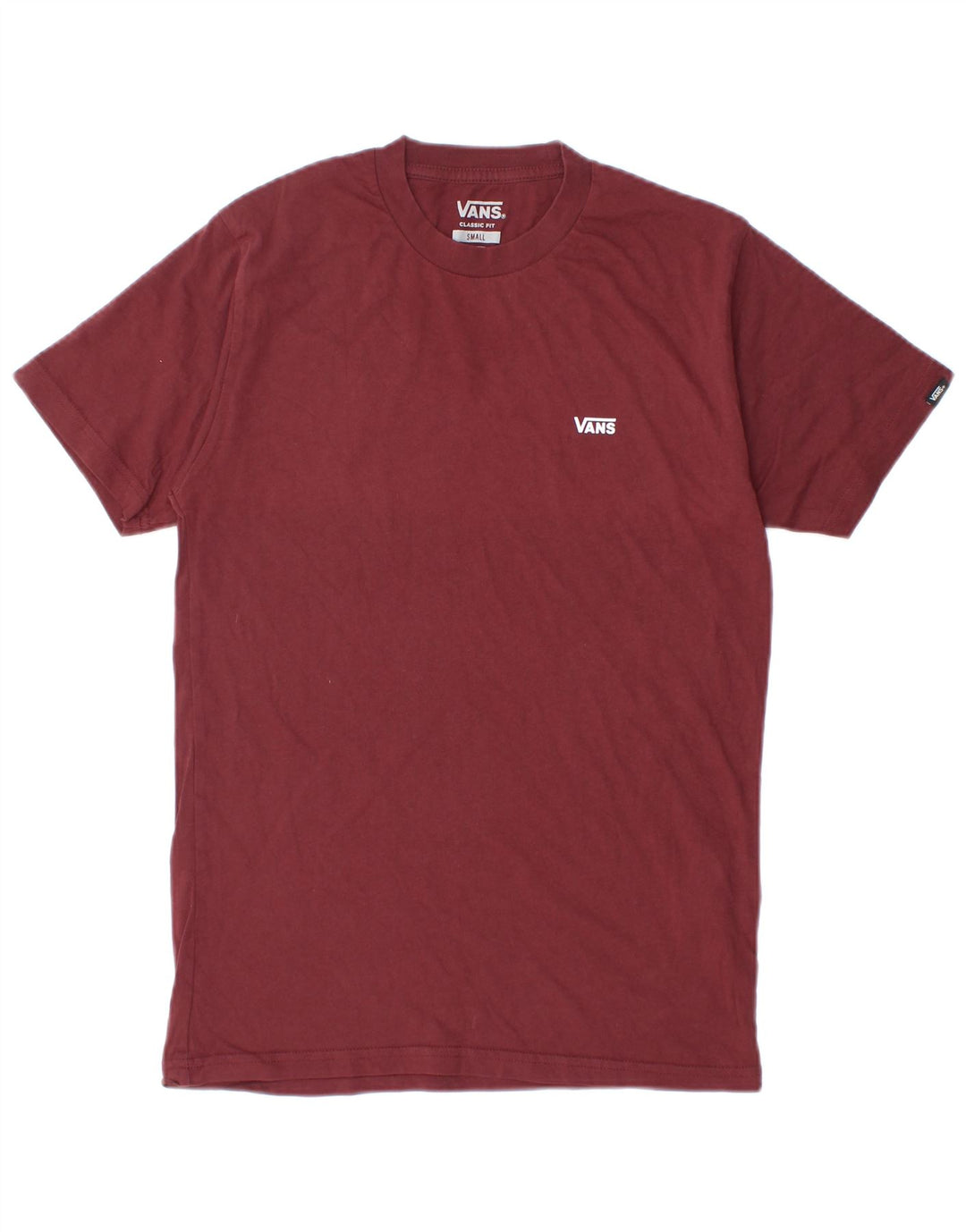 VANS Herre Classic Fit T-Shirt Top Lille rødbrun bomuld