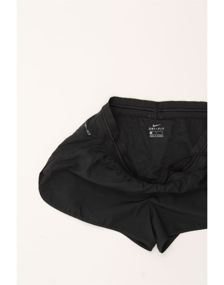 NIKE Womens Dri Fit Sport Shorts UK 14 Medium  Black Polyester Vintage Nike and Second-Hand Nike from Messina Hembry 