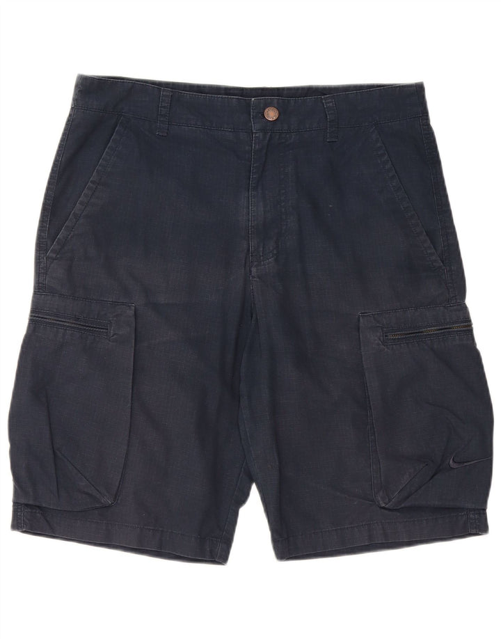 NIKE Herre Cargo Shorts W30 Medium Marineblå Bomuld