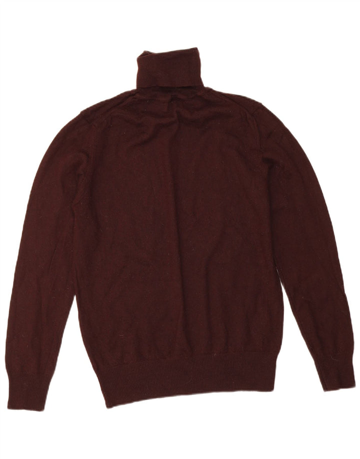 Zara Herre Rullehalstrøje Sweater Stor Bourgogne Akryl