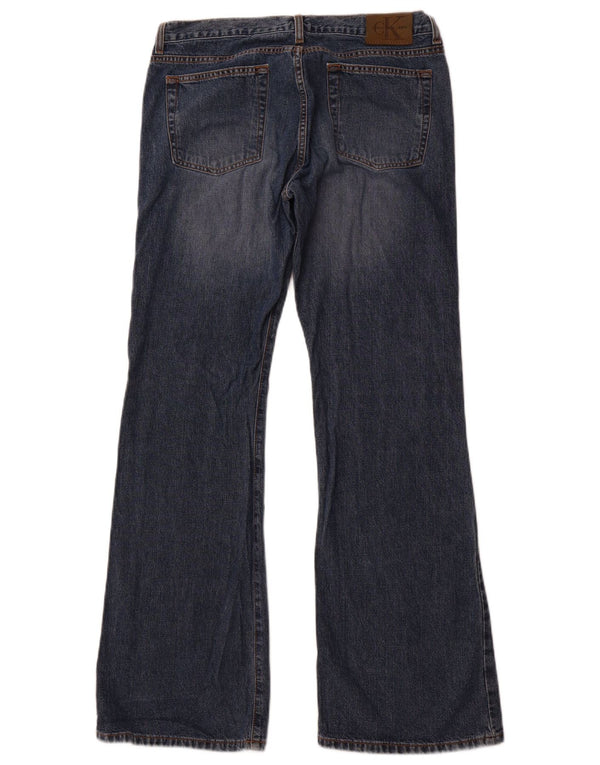 Calvin Klein Dame Bootcut Jeans US 11 Large W32 L32 Blå Bomuld