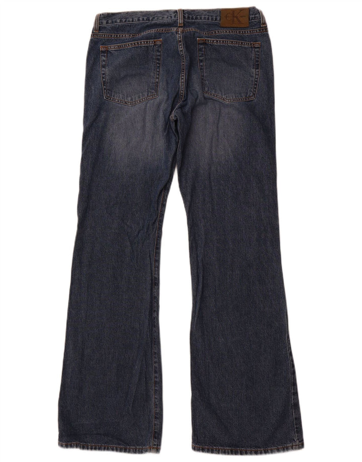 Calvin Klein Dame Bootcut Jeans US 11 Large W32 L32 Blå Bomuld