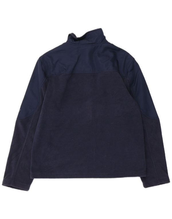 Starter Fleecejakke til mænd UK 38/40 Medium Navy Blue Polyester