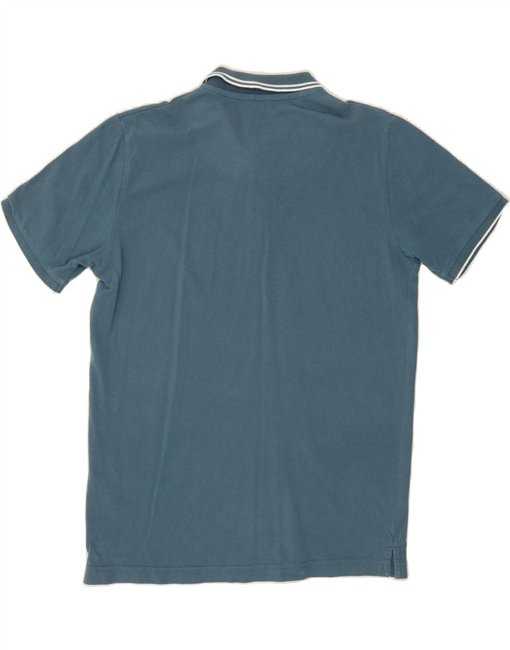 DACK'S Mens Polo Shirt Medium Blue Cotton Vintage Dack's and Second-Hand Dack's from Messina Hembry 