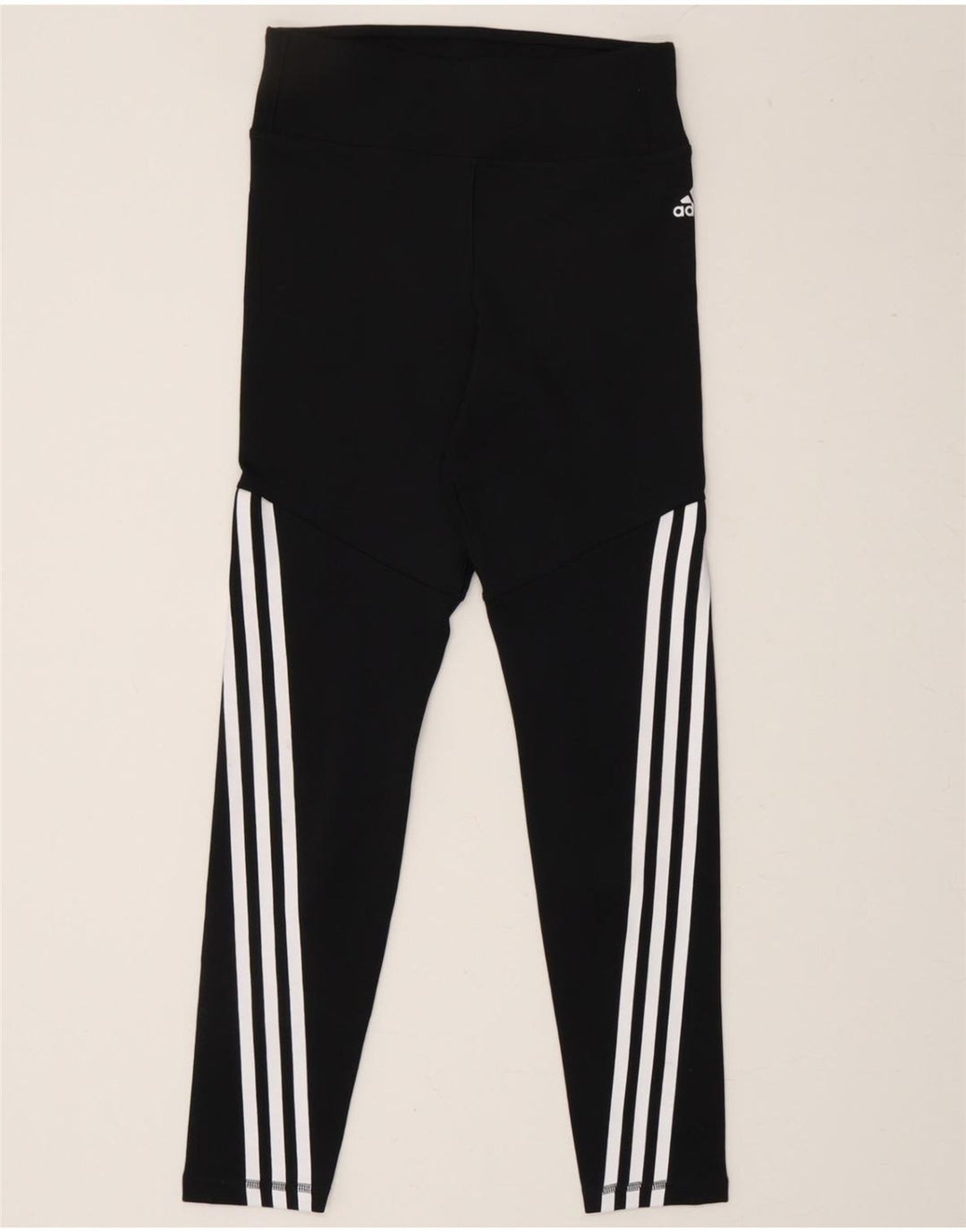 ADIDAS Girls Aeroready Leggings 11-12 Years  Black Polyester Vintage Adidas and Second-Hand Adidas from Messina Hembry 