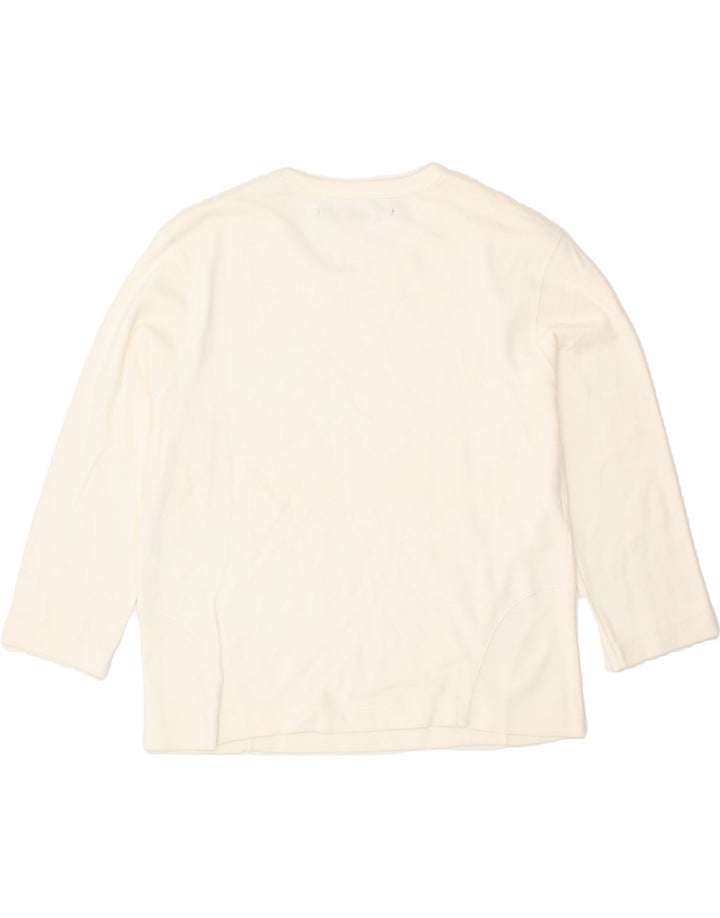 LEE Womens Top 3/4 Sleeve UK 18 XL Off White Cotton Vintage Lee and Second-Hand Lee from Messina Hembry 