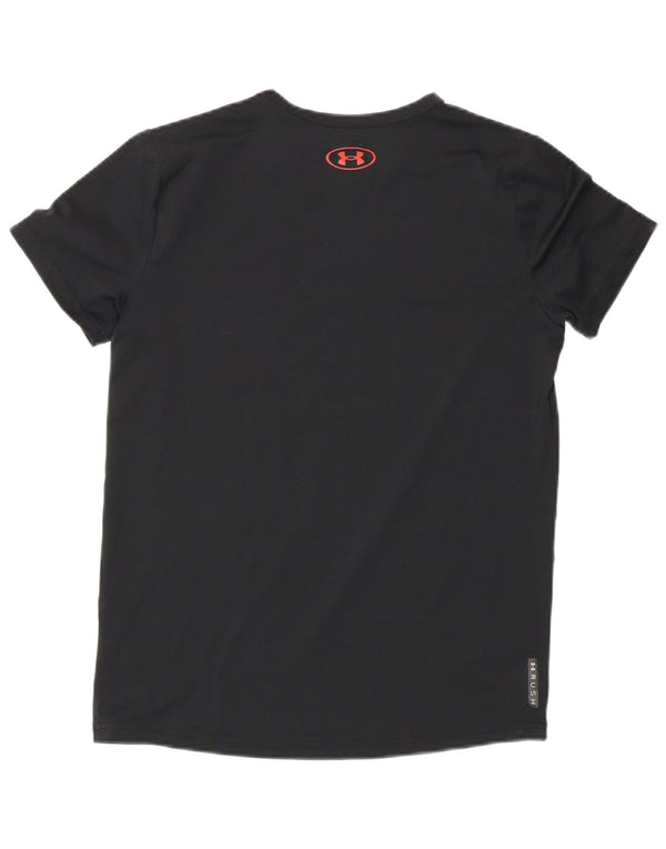 Under Armour Boys Grafisk T-Shirt Top 9-10 år Medium Black Sports